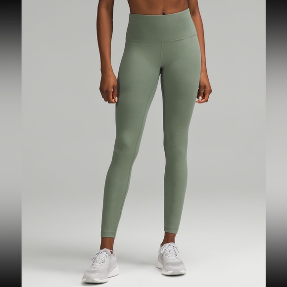 New Lululemon Wunder Train High-Rise Ribbed
Tight 28", Green, Grey Eucalyptus, 8 - Picture 2 of 12